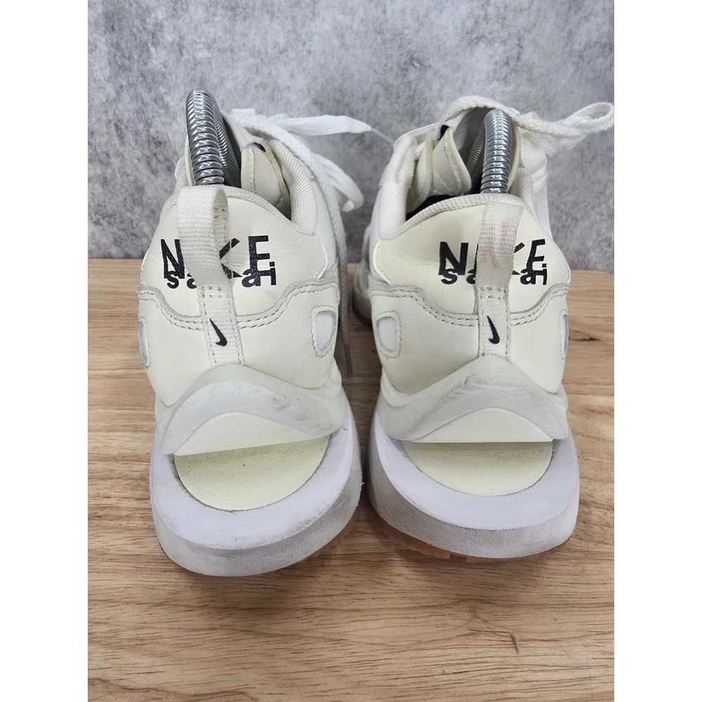 Nike x Sacai VaporWaffle Sneakers Mens 8 White Sail Gum Leather Shoes DD1875-100